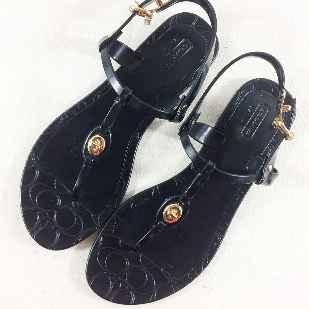 Coach jelly sandals